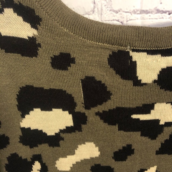 FINAL PRICE Pink Rose Animal Print Sweater Dress - Picture 4 of 7